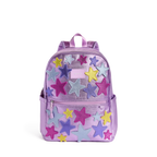 Mochila Kane de doble bolsillo morada con estrellas de colores