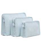 Estuche con cremallera - Rayas Pimlico Azul