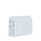 Estuche con cremallera - Floral con lazo Azul