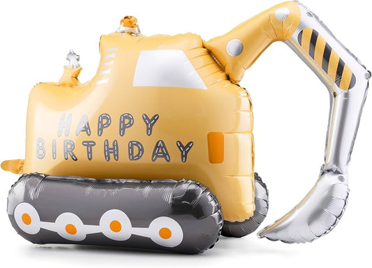 Metalizado globo excavator, 76.5x49 cm, mezcla