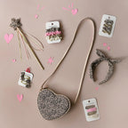 BOLSO DE LEOPARDO CON CORAZON DE AMOR