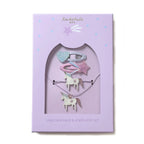 Set de cabello y joyeria unicornio