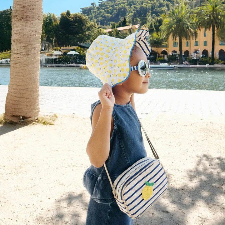 Sombrero Reversible Rayas Lemon