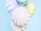 Globo de aluminio con forma de caramelo, 35 cm, rosa claro