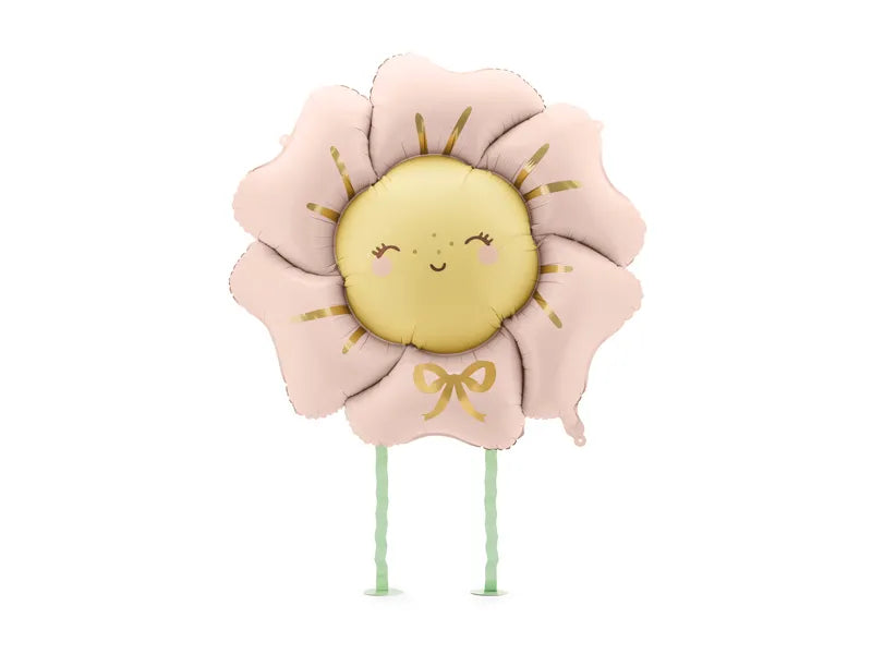 Metalizado globo flower, 104x104 cm, blush rosado