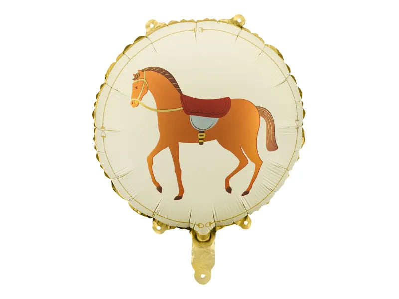 Caballo de globo de papel de aluminio, 45 cm