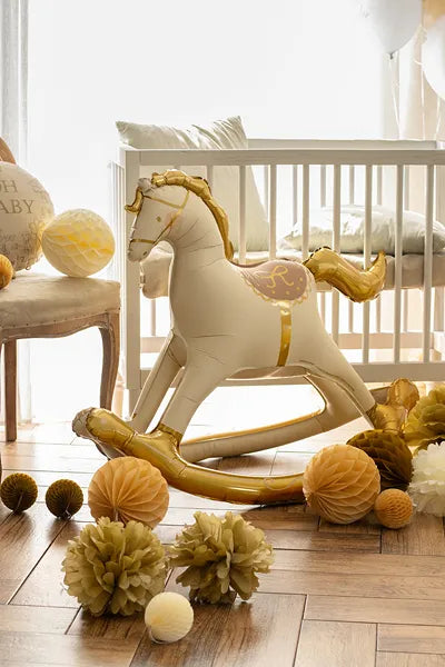 Metalizado globo rocking horse, 118x104 cm, mezcla