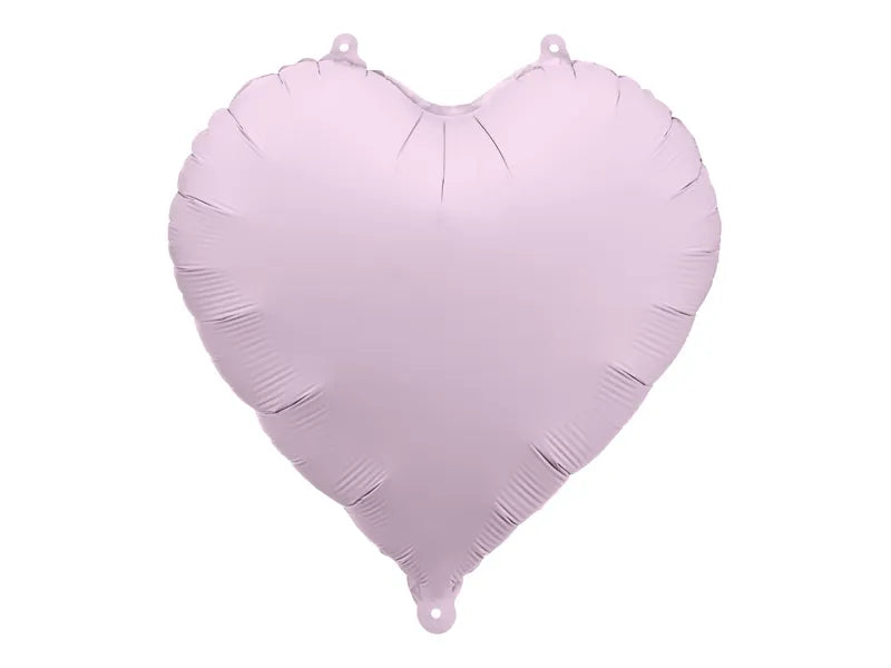 Globo de papel metalizado en forma de corazón, 45 cm, morado