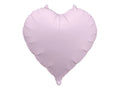 Globo de papel metalizado en forma de corazón, 45 cm, morado