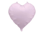Globo de papel metalizado en forma de corazón, 45 cm, morado