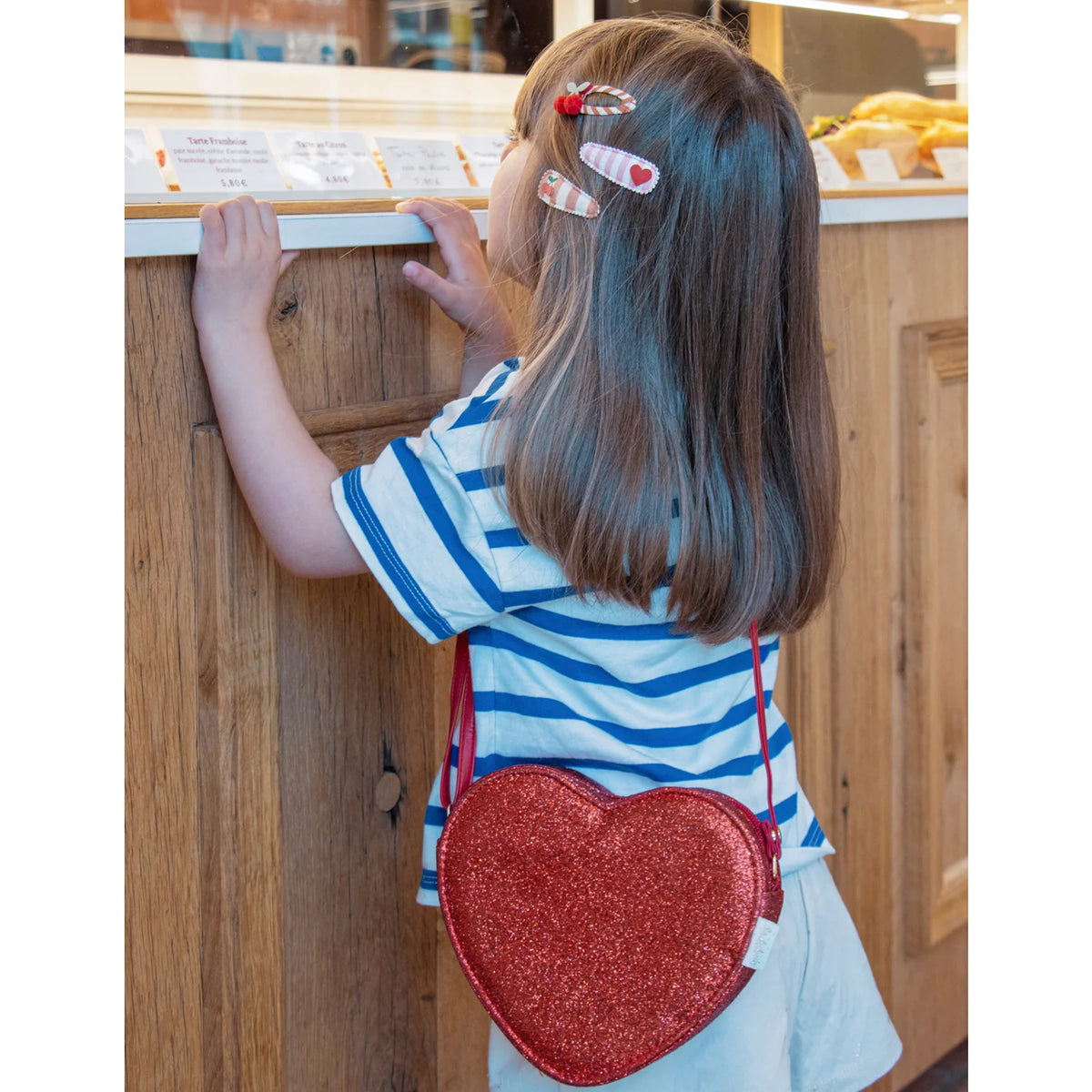 Bolso Brillante Corazón