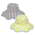 Sombrero Reversible Rayas Lemon