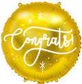 Metalizado globo congrats, 35cm, dorado