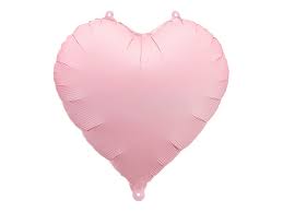 Metalizado globo corazón, 45cm, rosado