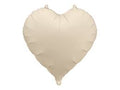 Metalizado globo corazón, 45cm, beige