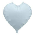Metalizado globo corazón, 45cm, misty azul