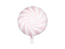 Metalizado globo candy, 35cm, light rosado
