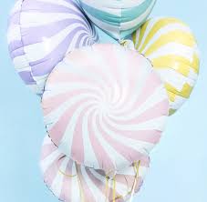 Metalizado globo candy, 35cm, light yellow