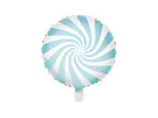 Metalizado globo candy, 35cm, light azul