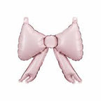 Globos metalizados para lazos de guirnaldas rosas, 25.5 x 25 cm. x5uni