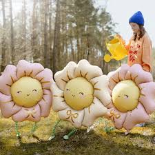 Metalizado globo flower, 104x104 cm, light beige