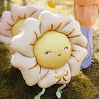 Metalizado globo flower, 104x104 cm, light beige