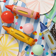 Metalizado globos for garlands crayons, juego, 7x30 cm