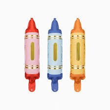 Metalizado globos for garlands crayons, juego, 7x30 cm