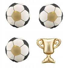 Metalizado globos for garlands trophy with balls, 33x33 cm and 34 cm, mezcla: 1pkt/4pc.