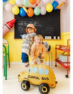 Standing metalizado globo bus, 36x66 cm