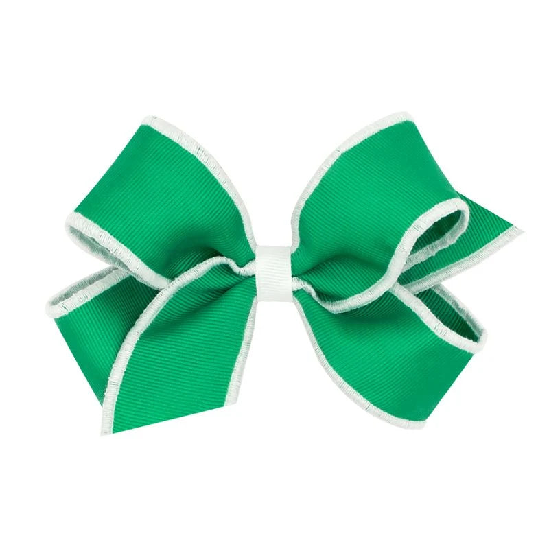 Lazo King Grosgrain con borde remallado - Verde