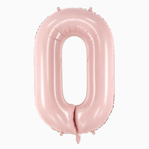 Globo Foil Número Mediano 72 cm Oro Rosa