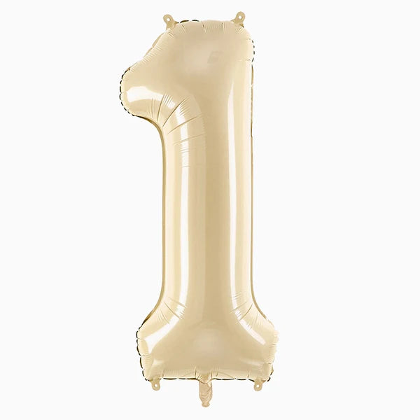 Globo Foil Número Mediano 72 cm Dorado