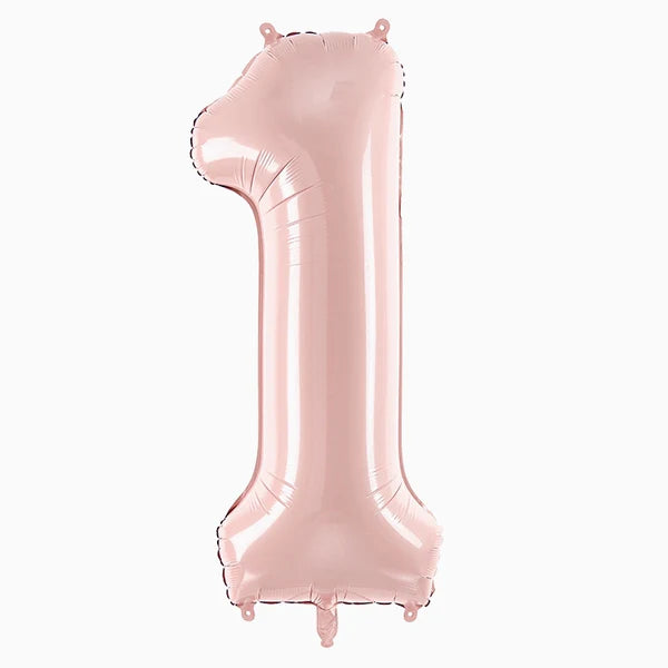Globo Foil Número Mediano 72 cm Oro Rosa