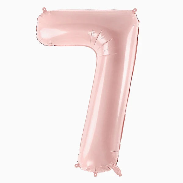 Globo Foil Número Mediano 72 cm Oro Rosa