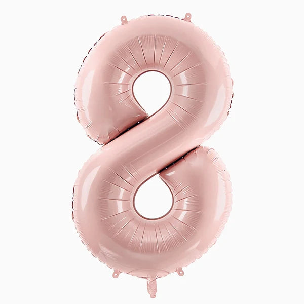 Globo Foil Número Mediano 72 cm Oro Rosa