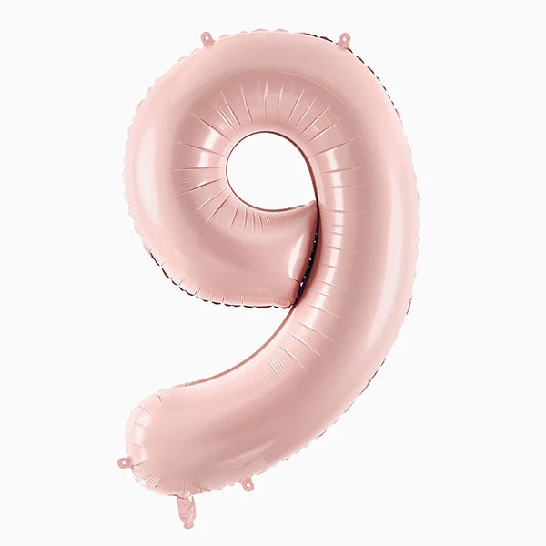Globo Foil Número Mediano 72 cm Oro Rosa