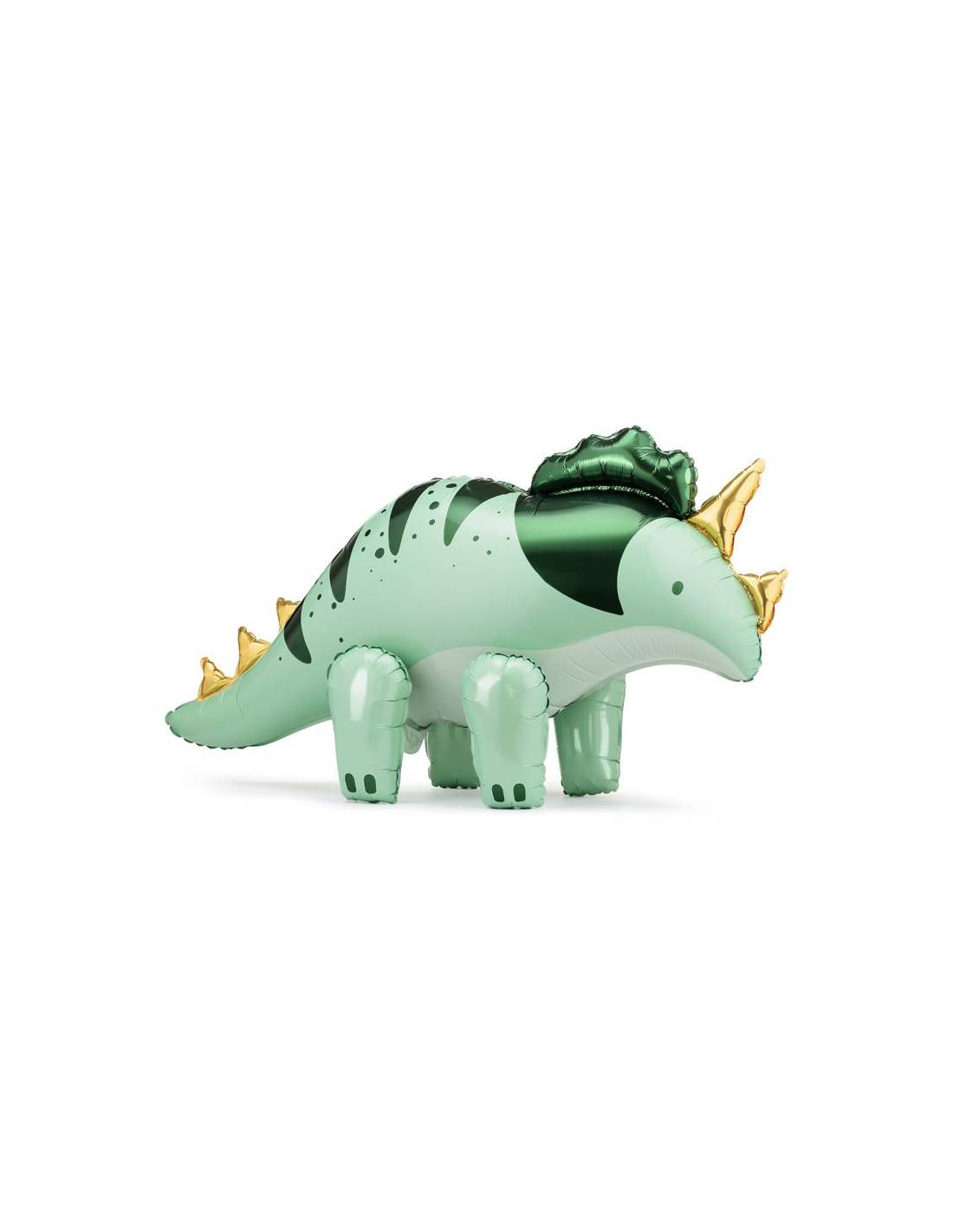 Metalizado globo triceratops, 101 x 60.5cm, verde