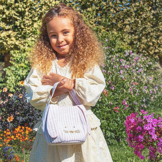 Bolso Conejito Cereza Rayado