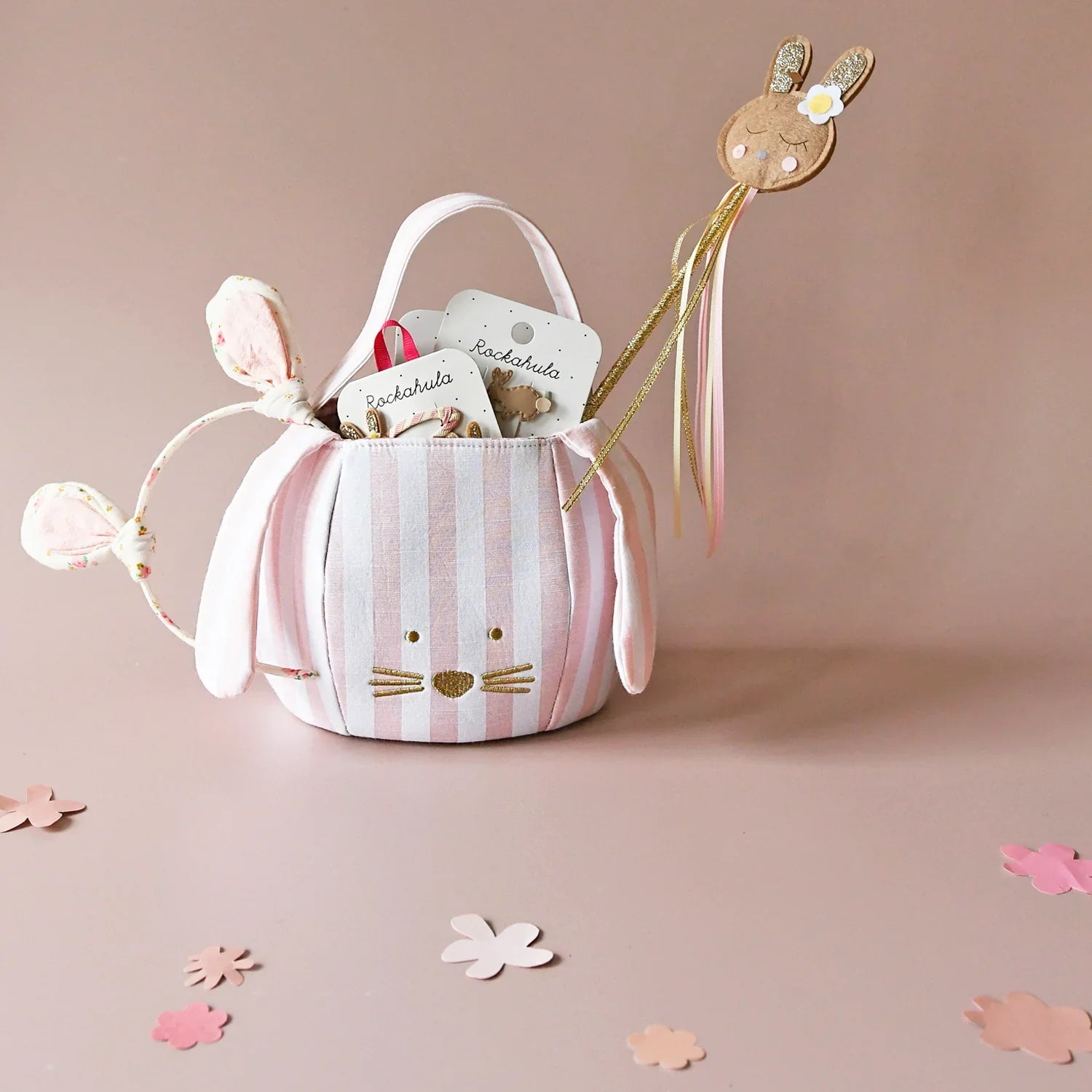 Bolso Conejito Cereza Rayado