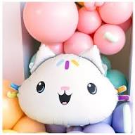 Cakey metalizado globo, 67x43 cm, mezcla