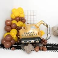 Metalizado globo excavator, 76.5x49 cm, mezcla