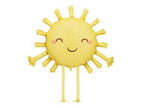 Metalizado globo sun, 91x77 cm, yellow