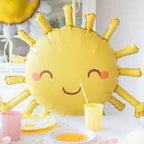 Metalizado globo sun, 91x77 cm, yellow