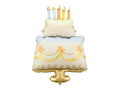 Tarta con globos de papel de aluminio, 62x104 cm, surtido