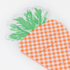Servilletas zanahoria gingham (x16)
