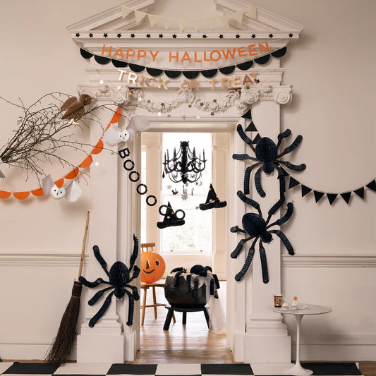 Arañas de papel nido de abeja