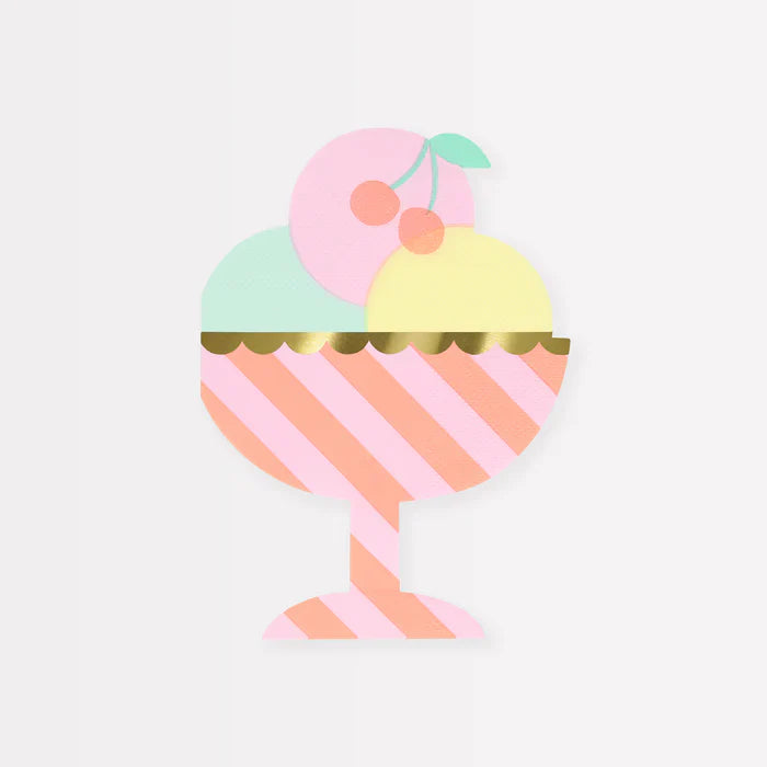 Servilletas de Helado Tipo Sundae