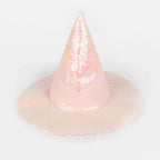 Sombrero de Brujas con Lentejuelas Rosado