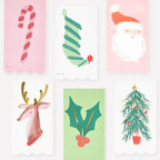 Toallas de invitados con iconos navideños variados